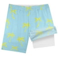 thumbnail image 5 of MEZZALL Boys Shark Printed Swimming Shorts With Lace Up High Waisted Loose Casual Swim Trunks Summer Beach Vacation Pool 5-6 Years Breathable Kids Wear, 5 of 5