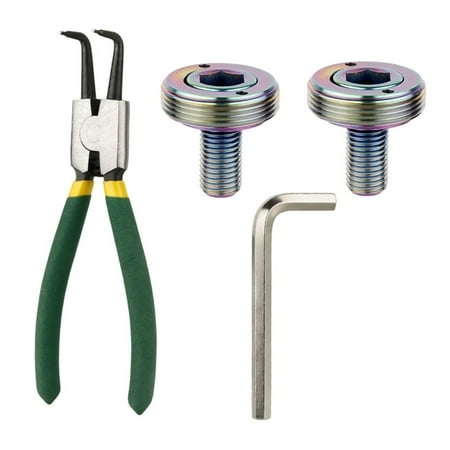 

YIGZYCN 2pcs Titaniums Alloys Crank Arm Fixing Bolts Bicycles Crank Bolts Screws