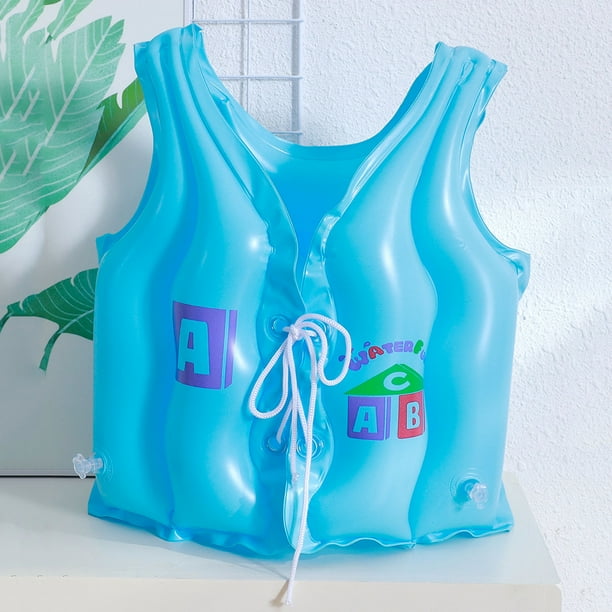 Chaleco salvavidas para niños, chaleco de seguridad para nadar inflable ajustable, entrenamiento de natación para bebés Hugtrwg Para estrenar