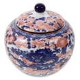 thumbnail image 1 of Miangastore Ceramic Tea Canister Traditional Tea Can Tea Jar Dried Fruit Holder Condiment Jar with Lid, 1 of 9