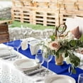 thumbnail image 4 of PENGXIANG 1 Pack Plastic Table Cloth Cover + 1 Pack Satin Table Runner for Parties  Disposable Tablecloth for Rectangle Tables  Birthday Wedding Graduation Mather Valentine‘s Day Christma, 4 of 8