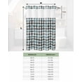 thumbnail image 6 of No Hook Shower Curtain with Snap in Liner, Christmas Blue Snowflake Black White Plaid Hotel Shower Curtains for Bathroom, Washable Shower Curtain Liner Set with Mesh Top Window, 72”x78”, 6 of 6