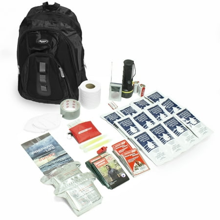 Emergency Zone The Essentials 3-Day Emergency Survival Kit- 2 Person/Black (Best Survival Backpack Kit)