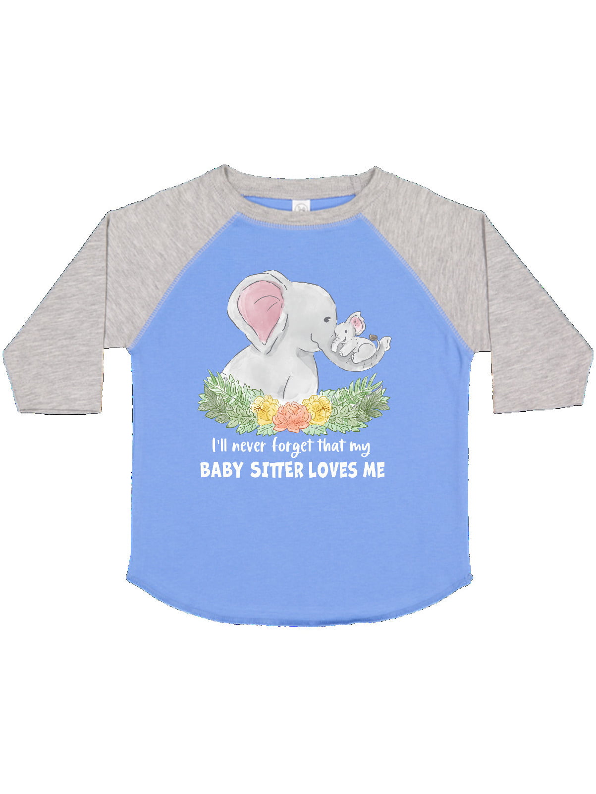 Im Going to Love Elephants When I Grow Up Toddler/Kids Raglan T-Shirt Just Like My Memaw 