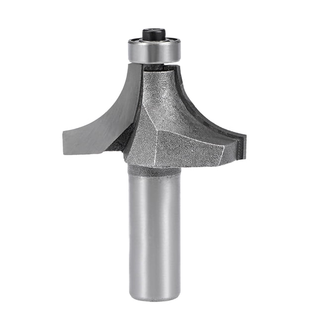 Fresa de Router 1/2 Vástago 1-1/4 pulgadas Diámetro Esquina Redondeada para Cortador de Fresado de Madera Cabeza en Forma de Abanico