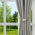 thumbnail image 6 of Bizhua Magnetic Curtain Tape (2Pc) Gstrong Magnetic Curtain Tiebacks Modern Simple Style Drape Tie Backs Convenient Decorative Weave Rope Curtain Holdbacks for Thin Or Thick Home, 6 of 8