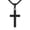 Black, variant on U7 Stainless Steel Black Cross Necklace for Men Crucifix Cross Pendant Necklace for Christian Religious Baptism Gifts
