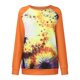 thumbnail image 4 of Camiseta de manga larga con cuello redondo para mujer a la moda, blusa holgada con estampado de otoño, sudadera Fridja FKASFK2524, 4 of 8