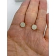 thumbnail image 2 of 1.20Ct Round Cut D/VVS1 Moissanite Cluster Halo Stud Earrings 14K Yellow Gold Plated, 2 of 2
