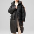 thumbnail image 6 of Fall Outfits for Women 2025 Puffer Jacket Womens Long Sleeved Solid Color Hooded Cotton Jacket With Pockets, 6 of 8