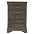 thumbnail image 2 of Louis Phillipe II Gray 5 Drawer Chest of Drawers (31 in L. X 16 in W. X 48 in H.), 2 of 5