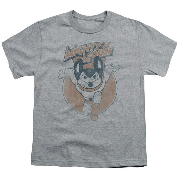 Mighty Mouse - Flying With Purpose - Youth Short Sleeve Shirt - X-Large