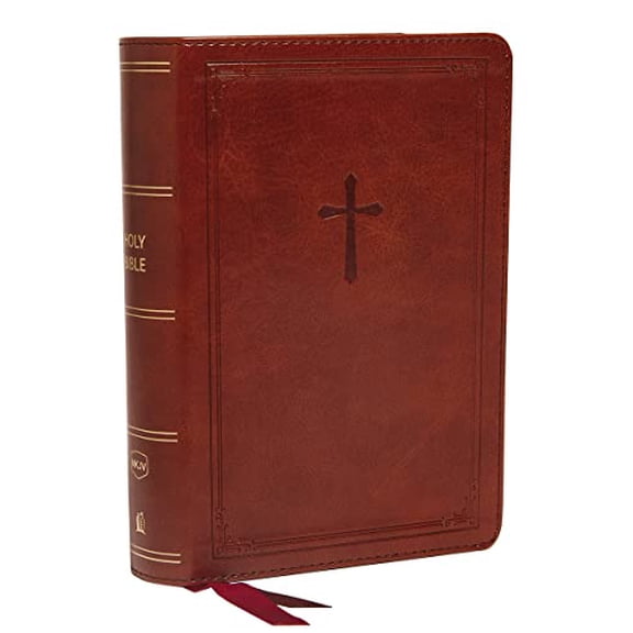 Pre-Owned Nkjv, Reference Bible, Compact, Leathersoft, Brown, Red Letter Edition, Comfort Print: Holy Bible, New King James Version (Imitation Leather) 0785233393 9780785233398
