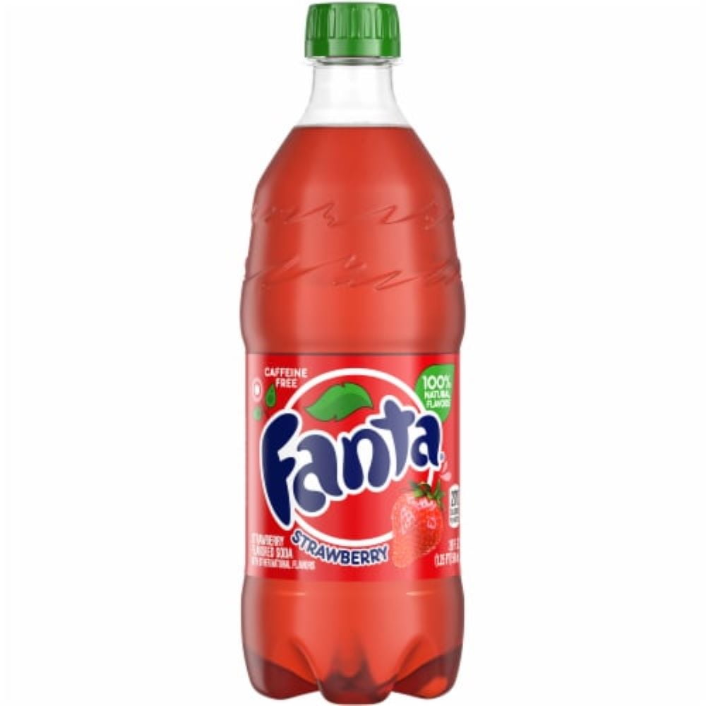 Fanta Strawberry Soda 20oz Bottles (Pack of 24)