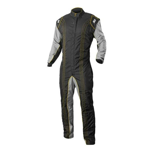 k1 race gear cik/fia level 2 approved kart racing suit (yellow, large/x