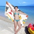 thumbnail image 5 of Cute Truck Excavator Beach Towel Fast Drying Camping Towels Sand Free Beach Blanket Soft Absorbent Travel Sport Towel for Gym Bath Shower Swimming 30" x 60" Washcloth Gift, 5 of 7