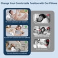 thumbnail image 3 of KAIPARA Reading Pillow for Lying, Leaning and Prone, Contour Memory Foam Pillow, Ergonomic Cervical Pillow for Neck and Shoulder Pain Relief, Bed Wedge Pillow, 3 of 9