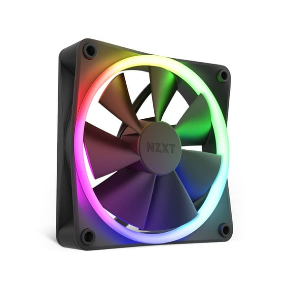 NZXT F120 RGB Triple Pack – 3 x 120mm RGB PWM PC Fans with RGB Controller – High Airflow, Low Noise â€