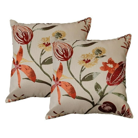 Marshall Home Garden Filigree Floral Throw Pillow (Set of 2) - Walmart.com