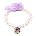 thumbnail image 3 of Collar De Perro Con Flor De Perlas Con Campana, Collar Elástico Ajustable Para Joyería De Cachorro, Ideal Para Uso Diario, 3 of 7