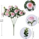 thumbnail image 3 of Ramo de flores artificiales Cateissary de eucalipto y rosas rosa claro para decoración de interiores y exteriores, 3 of 6