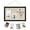 Black, variant on Cork Board Bulletin Board, Boriyuan 16" x 11" Hanging Linen Cork Boards with Wooden Frame, Pin Board Vision Board Message Board for Home Office Bedroom Kitchen School Wall Decoration (White)