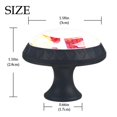 thumbnail image 3 of 4 Pcs Summer Ice Cream Watercolor Knobs for Kitchen Cabinet Cupboard Dresser Bookcase Drawer Pulls Handles Round Home Decor, 3 of 5