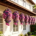 thumbnail image 5 of Fmbmuo Outdoor Artificial Hanging Flowers Lifelike Pansy Plants for Courtyard Garden Patio Balcony Decor Home Decor Wall Decor,Multicolor, 5 of 5