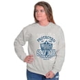 thumbnail image 3 of Protected By Shield Of Our Savior Unisex Plus Fleece Graphic Sweatshirt Brisco Brands 4X, 3 of 5