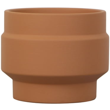 Mainstays 6in Spire Terra Round Planter, Terracotta