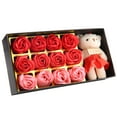 thumbnail image 1 of Flor +Osito De Peluche 12 Flores De Jabón Flor De Peluche, 1 of 7