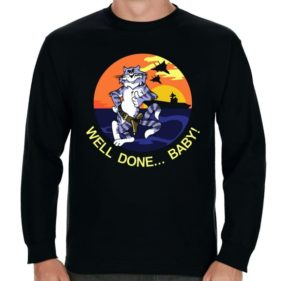 F-14 Tomcat Well Done Baby Long Sleeve Shirt-XXL