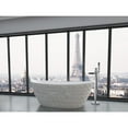 thumbnail image 5 of Castello USA Knightsbrook 64" Freestanding Solid Surface Soaking Bathtub, 5 of 8