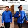 thumbnail image 2 of Chaqueta con Cremallera para Hombre, Chaqueta para Hombre, Chamarra Invierno Hombre, Cuello Alto, Chamarra Impermeable Hombre, Chaqueta para Hombre con Cremallera, Ligera, Cálida y Plegable, 2 of 4
