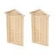 thumbnail image 3 of Puerta artesanal para casa de muñecas, 2 piezas, puerta en miniatura para casa de muñecas, muebles para casa de muñecas, puerta de casa de muñecas, mini puerta de madera, funcionalidad inteligente, 3 of 8