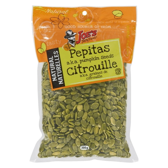 Pepitas naturelles de Joe's Tasty Travels (Graines de citrouille) - 300g