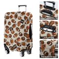 thumbnail image 5 of Beige Footballs and Numbers Pattern Luggage Cover Fashion Suitcase Cover Baggage Covers Fit 25-28 Inch Luggage (Go Travel), 5 of 5