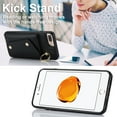 thumbnail image 2 of Allytechgroup Wallet Case for Apple iPhone 8 Plus/7 Plus, RFID Blocking Crossbody Shoulder Strap Hand Wrist Cards Holder Ring Stand Bumper Drop Protection Phone Case for Girls Women, Black, 2 of 9