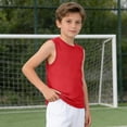 thumbnail image 5 of Dpytoraw Boys Solid Color Breathable Sleeveless Shirt,Casual Comfort Play Workout Tank Tops Size 5-6 Years, 5 of 6