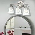 3Light Modern Bathroom Light Fixtures Over Mirrors Brush Nickle Vanity
