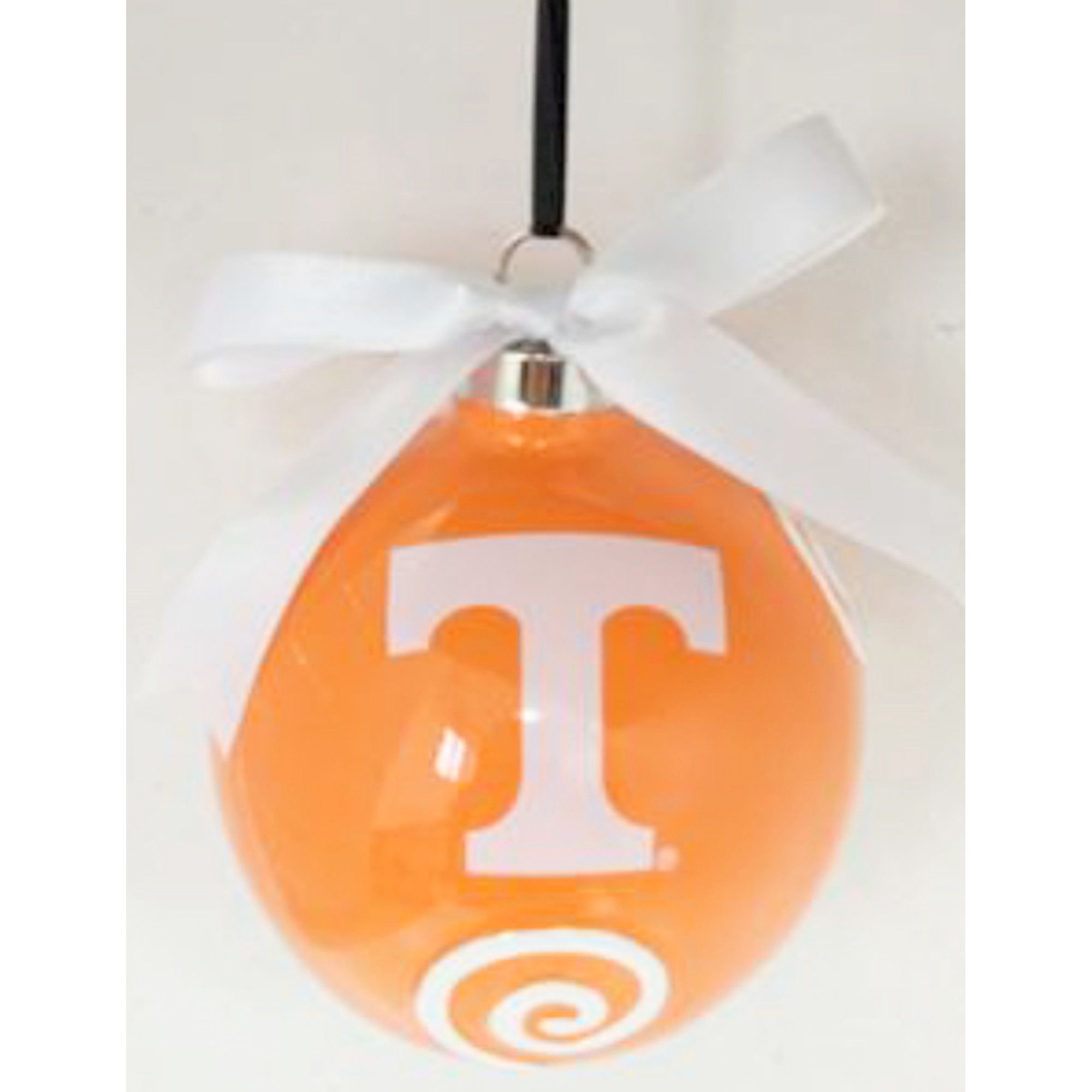 3" Orange Christmas Ball Ornament
