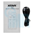 thumbnail image 5 of Xtar XTAR  2-Bay Smart Battery Charger with LCD Digital Display, Black XTAR-V, 5 of 5