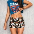 thumbnail image 3 of Fotbe Cute Dog Panda Seamless Shorts, Womens Workout Shorts High Waist Stretch Booty Short for Gym/Yoga/Running/Biking-Large, 3 of 9