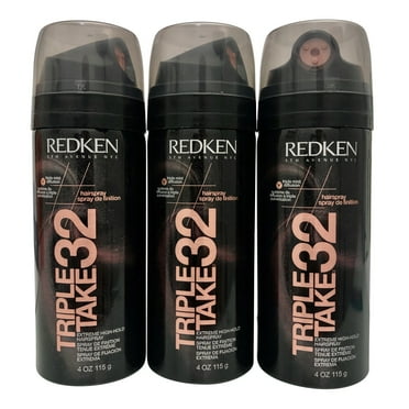Redken Triple Take 32 Extreme High Hold Hairspray 4 Oz (Pack of 3)