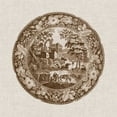 thumbnail image 2 of Vision Studio 26x26 White Modern Wood Framed Museum Art Print Titled - Sepia Transferware I, 2 of 4