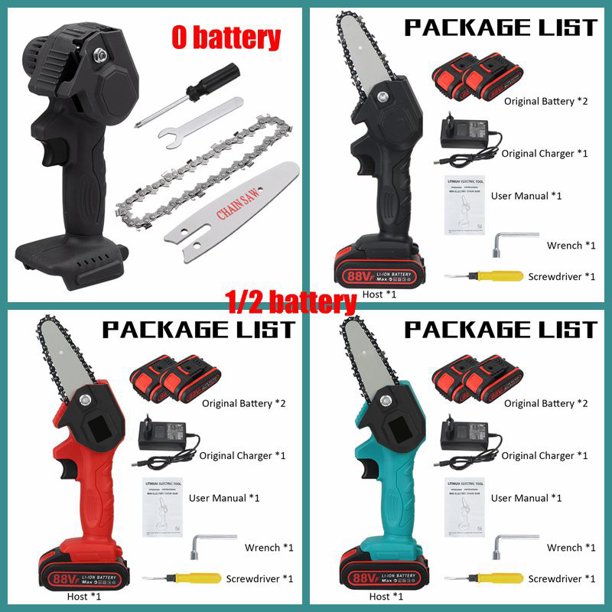 4” 88V 1200W Electric Cutting Machine Rechargeable Small Electric Saws