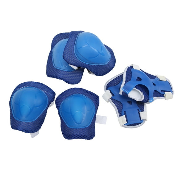 Elbow Knee Pads Wrist Guard, Ultra-durable Blue Durable Knee Pads Protector Kit With Wrist Guards For Bicycle