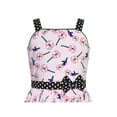 thumbnail image 4 of Girls Dress Pink Flower Bow Tie Summer Sundress 6 Years, 4 of 6