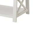 thumbnail image 4 of Heo 3pc Coffee and Side End Table Set- Gray Wood Top- White X Legs, 4 of 6