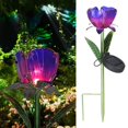 thumbnail image 3 of Miyuadkai Lamp Clearance Solar Gl Flower Lights with Solar Courtyard Lights Warm White Blue Purple Flowers Room Decor Purple, 3 of 8